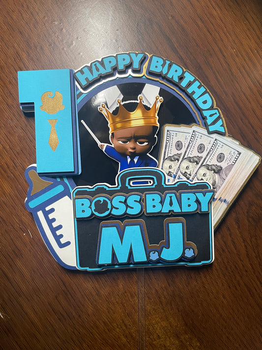 Boss Baby Cake Topper