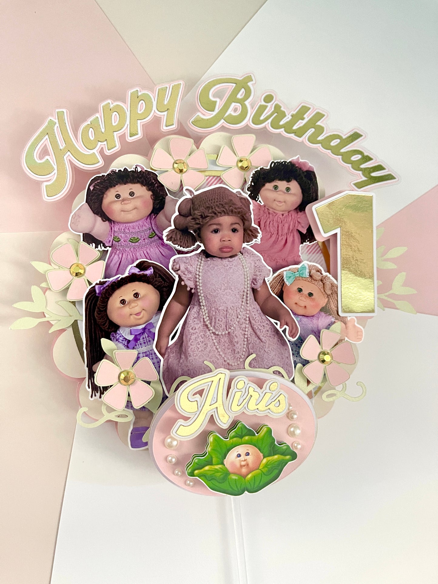 Cabbage Patch Cake Topper
