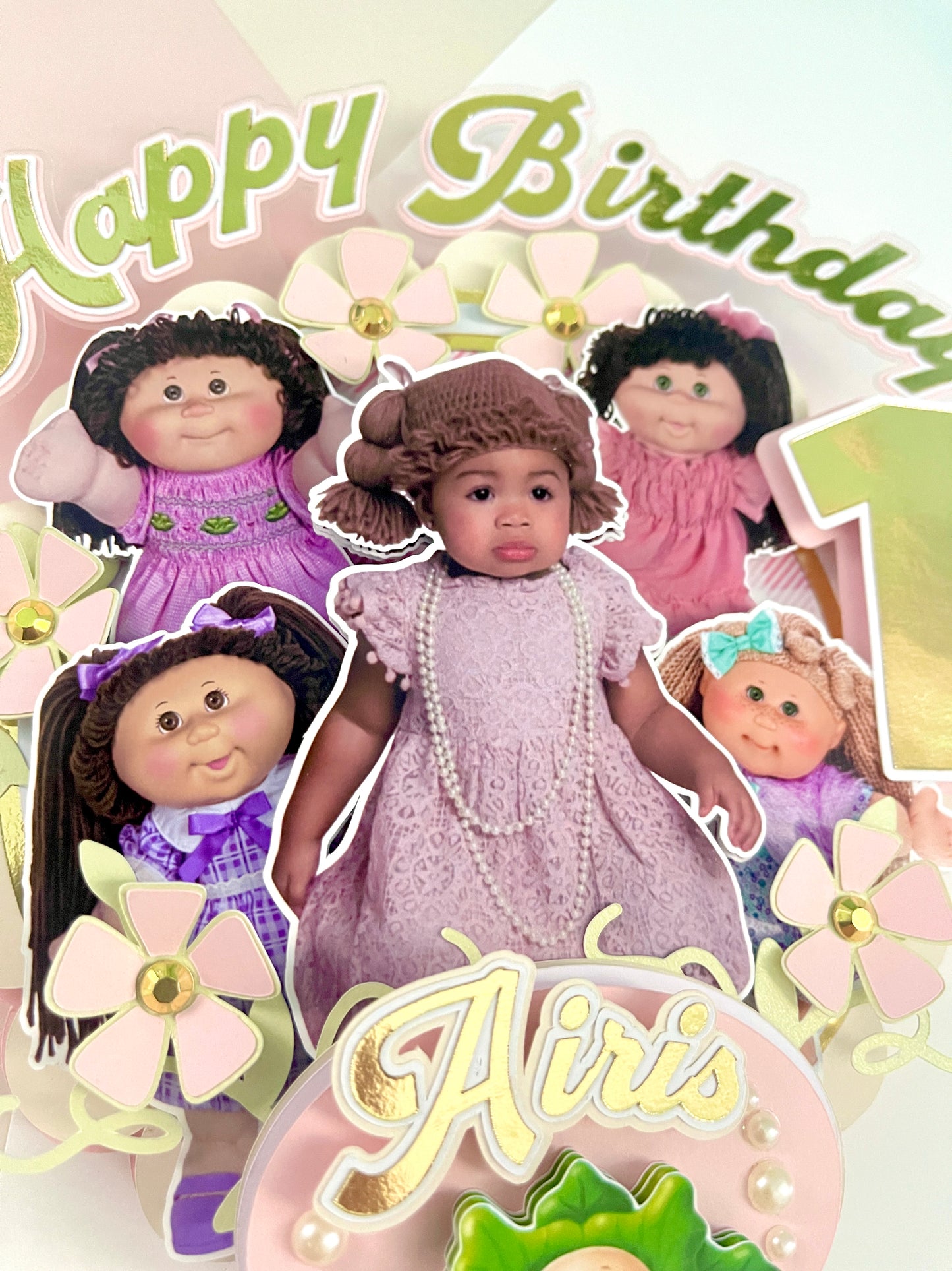 Cabbage Patch Cake Topper