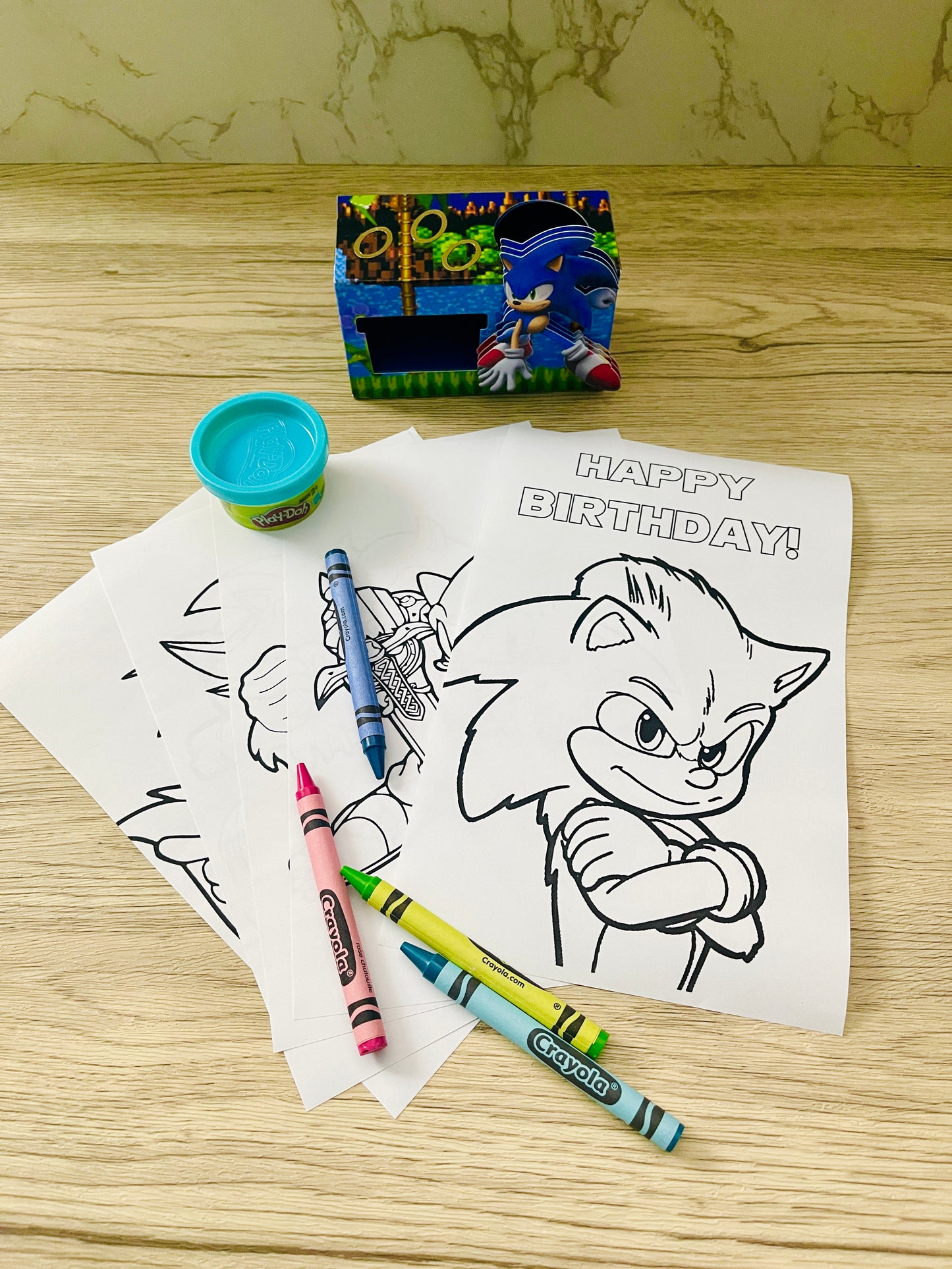 Coloring and Playdough set