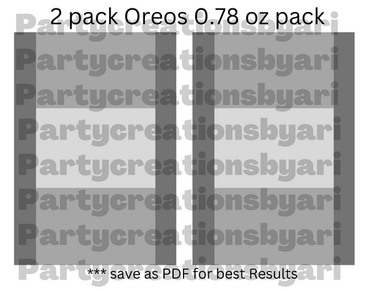 2 pack Oreo template