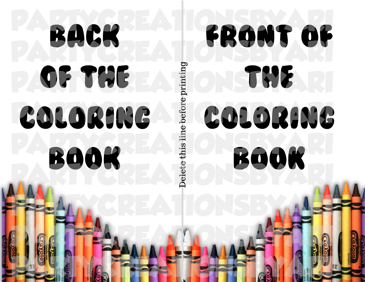 Coloring Book Template