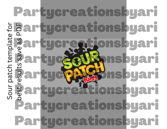 Sour Patch Kids Template