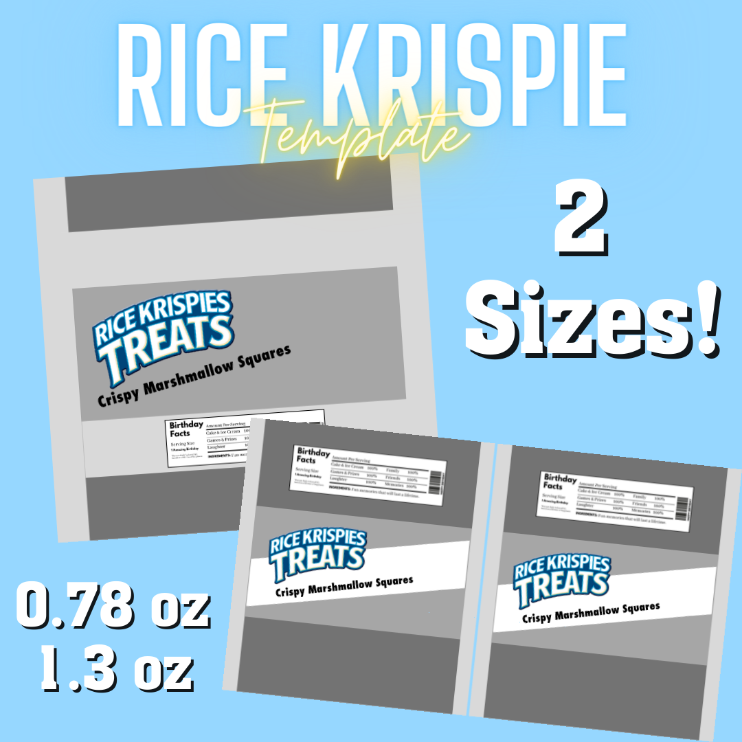 Rice Krispie Treats Template